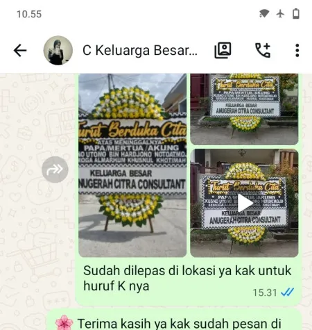 Pengiriman Papan Bunga Duka Sidarum Kutoarjo